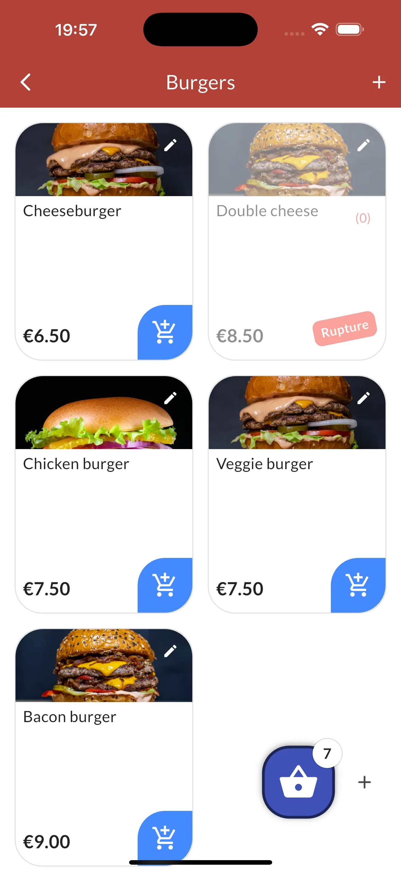 Les produits d’une catégorie dans l’application sur iPhone